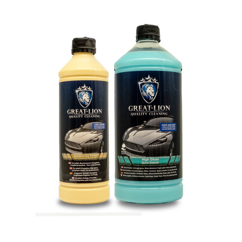 CAR PAINT POLISHING SET – AMBITION CAR POLISH & HIGH GLOSS QUICK DETAILER