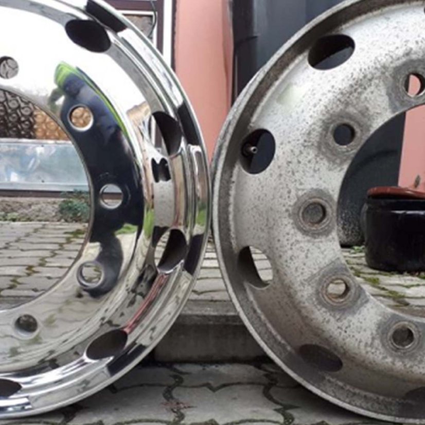 STROJ NA LEŠTĚNÍ HLINÍKOVÝCH RÁFKŮ